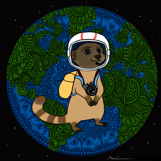 The Ambitious Meerkatonaut (Print)